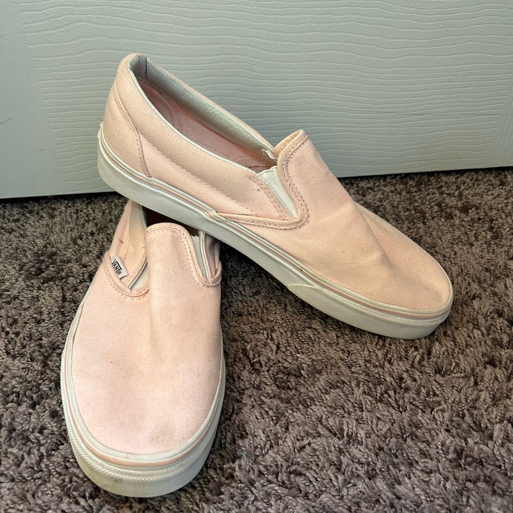 Pink and White Vans